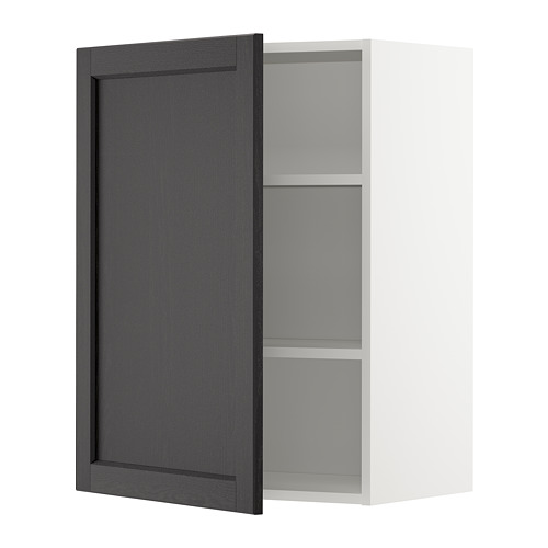 METOD wall cabinet with shelves