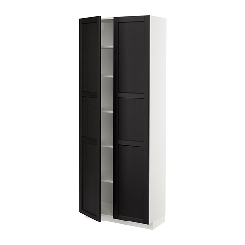 METOD high cabinet with shelves