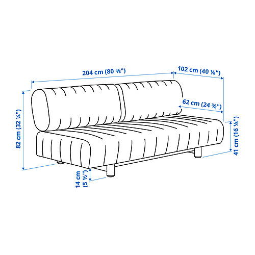IKEA PS 2026 三人座沙發床