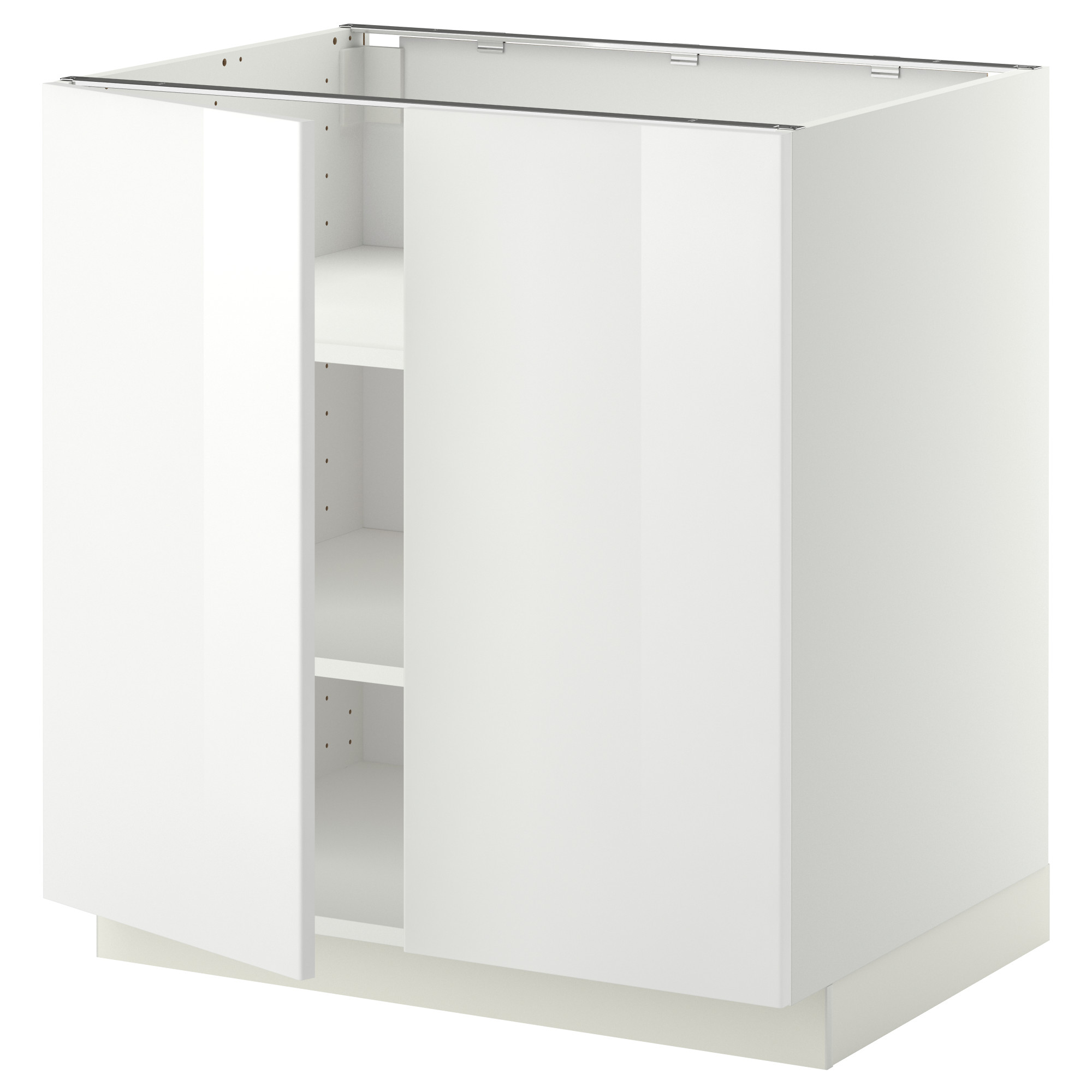 METOD base cabinet with shelves/2 doors