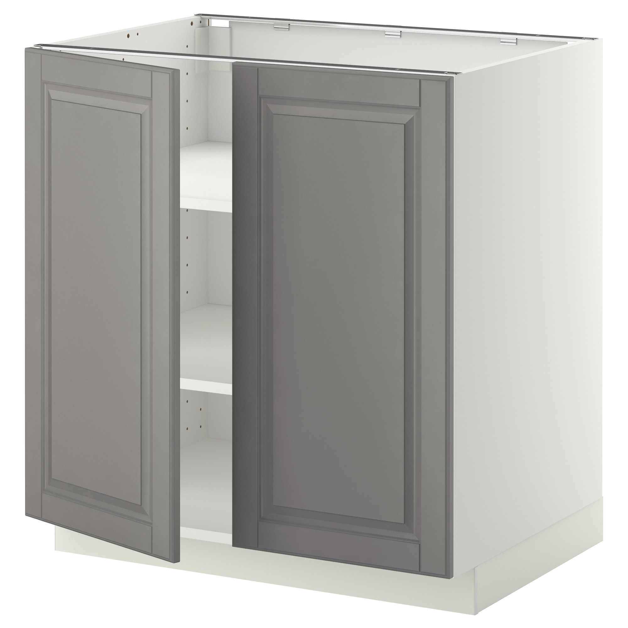 METOD base cabinet with shelves/2 doors