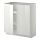 METOD - base cabinet with shelves/2 doors, white/Ringhult white | IKEA Taiwan Online - PE353743_S1