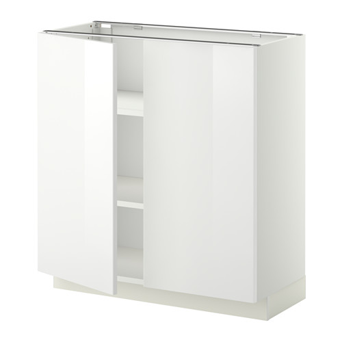 METOD base cabinet with shelves/2 doors