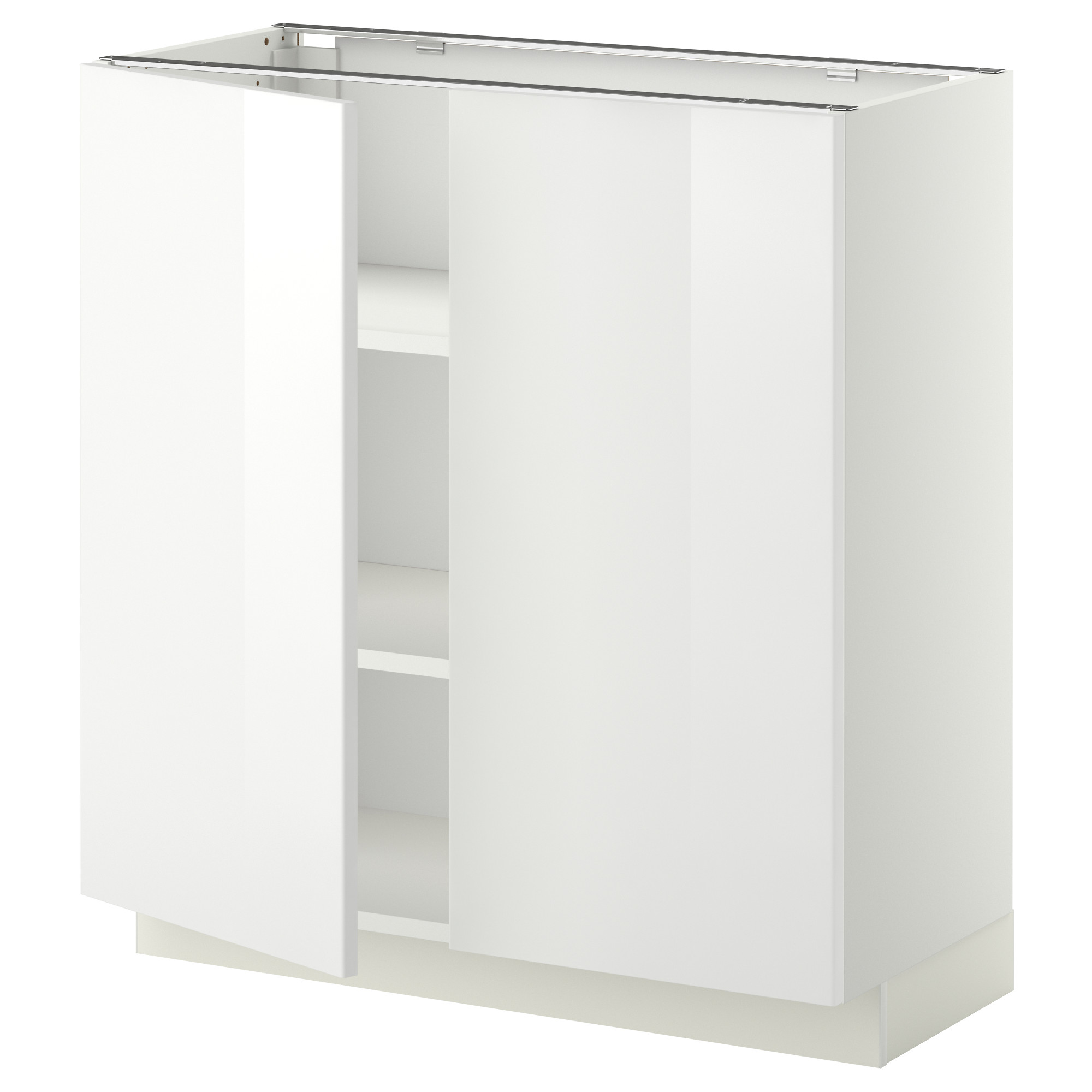 METOD base cabinet with shelves/2 doors