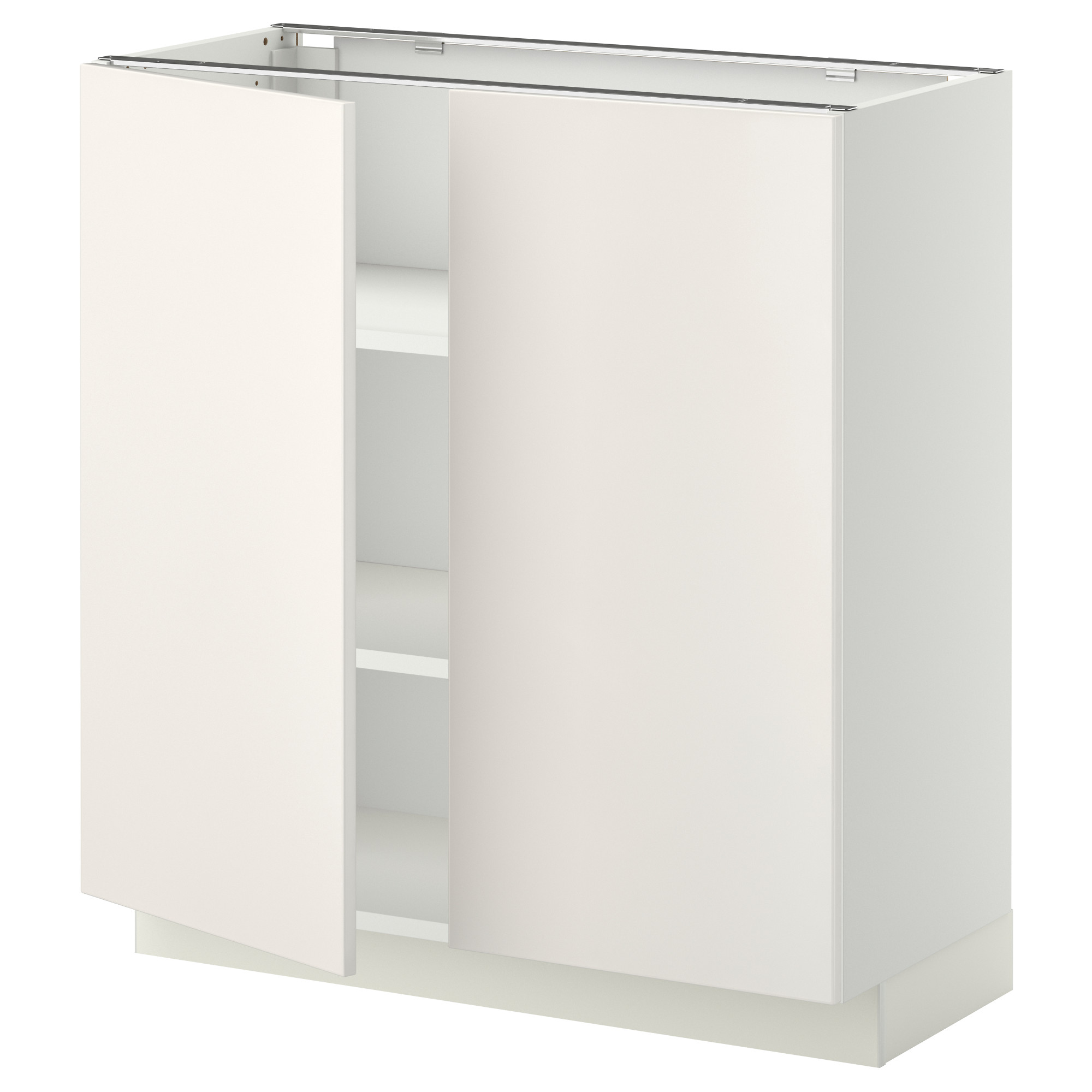 METOD base cabinet with shelves/2 doors