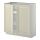 METOD - 底櫃附層板/2門板, 白色/Bodbyn 淺乳白色 | IKEA 線上購物 - PE353760_S1