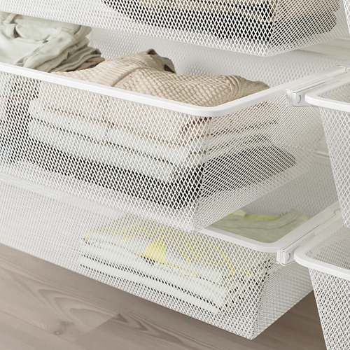 BOAXEL - 網眼式網籃, 白色, 80X40X15 公分 | IKEA 線上購物 - 10459955_S4