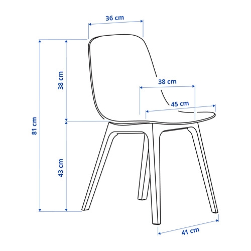 ODGER - chair, white/beige | IKEA Taiwan Online - 40359997_S4