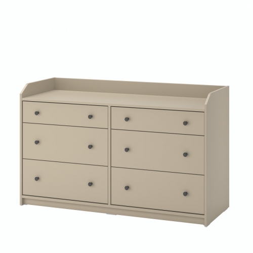 HAUGA chest of 6 drawers