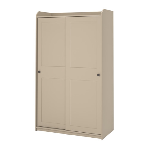HAUGA - 滑門衣櫃, 米色, 118x55x199 公分| IKEA 線上購物 HAUGA - 滑門衣櫃, 米色, 118x55x199 公分| IKEA 線上購物