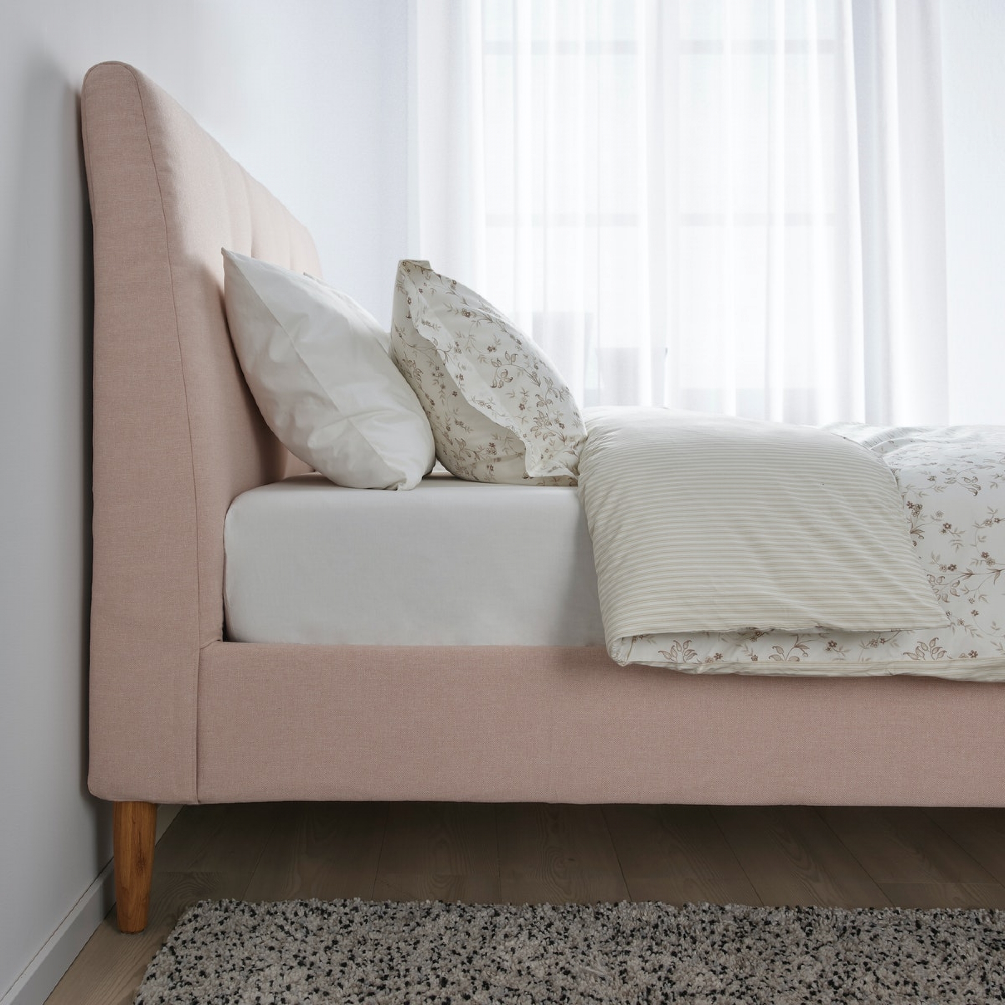IDANÄS upholstered bed frame