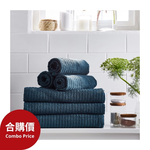 VÅGSJÖN - bath towel, dark blue | IKEA Taiwan Online - 70353606_S4