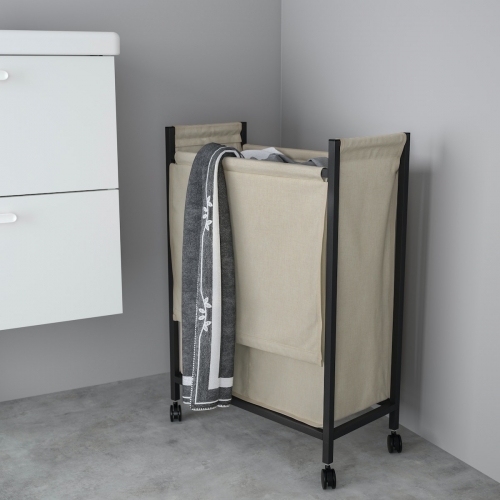 ENHET laundry bag with castors