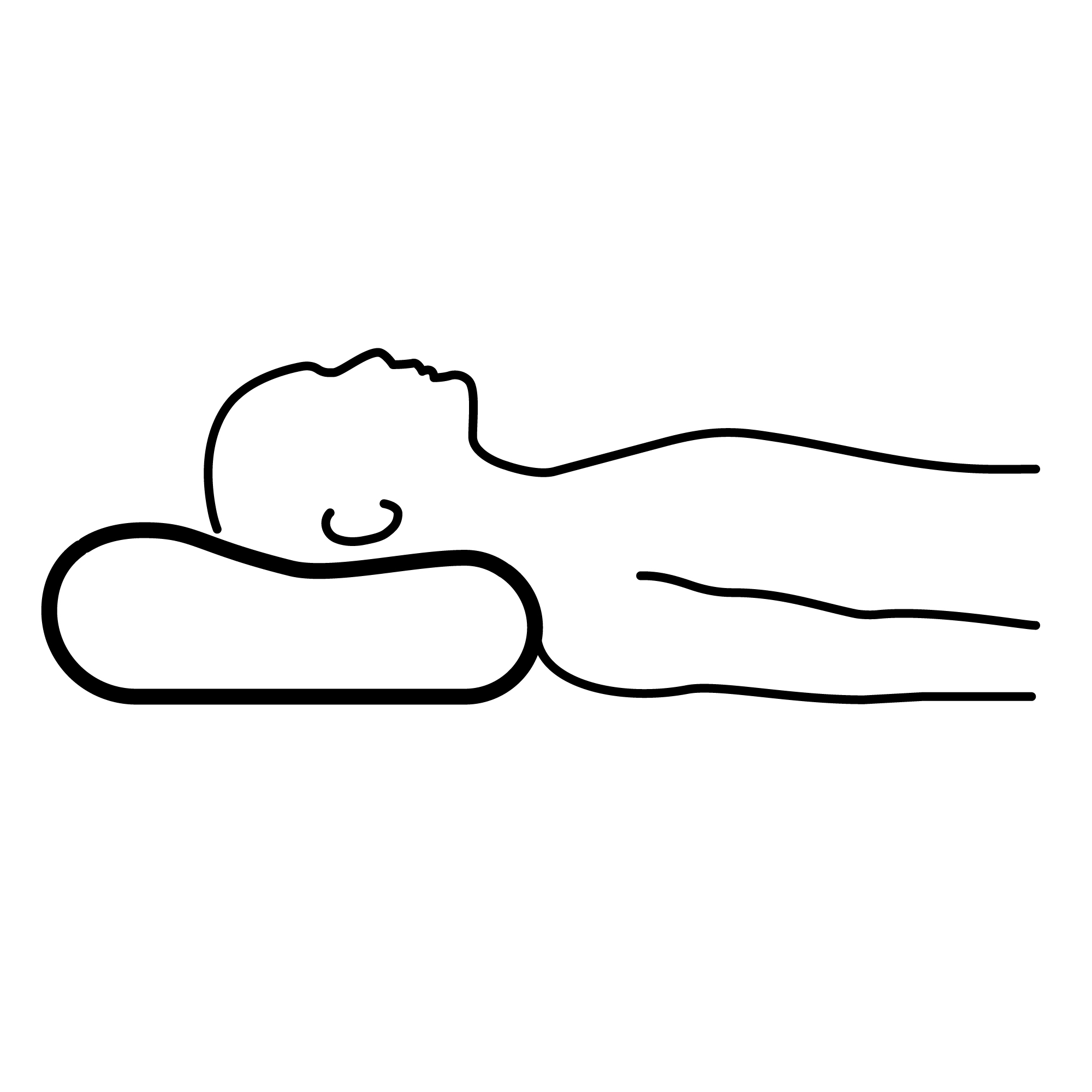BJÖRKPYROLA ergonomic pillow, side/back sleeper