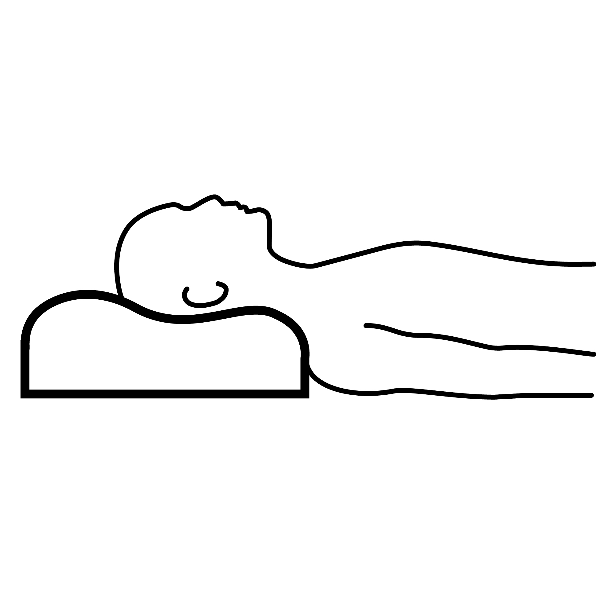 HAGTORNSFLY ergonomic pillow, side/back sleeper