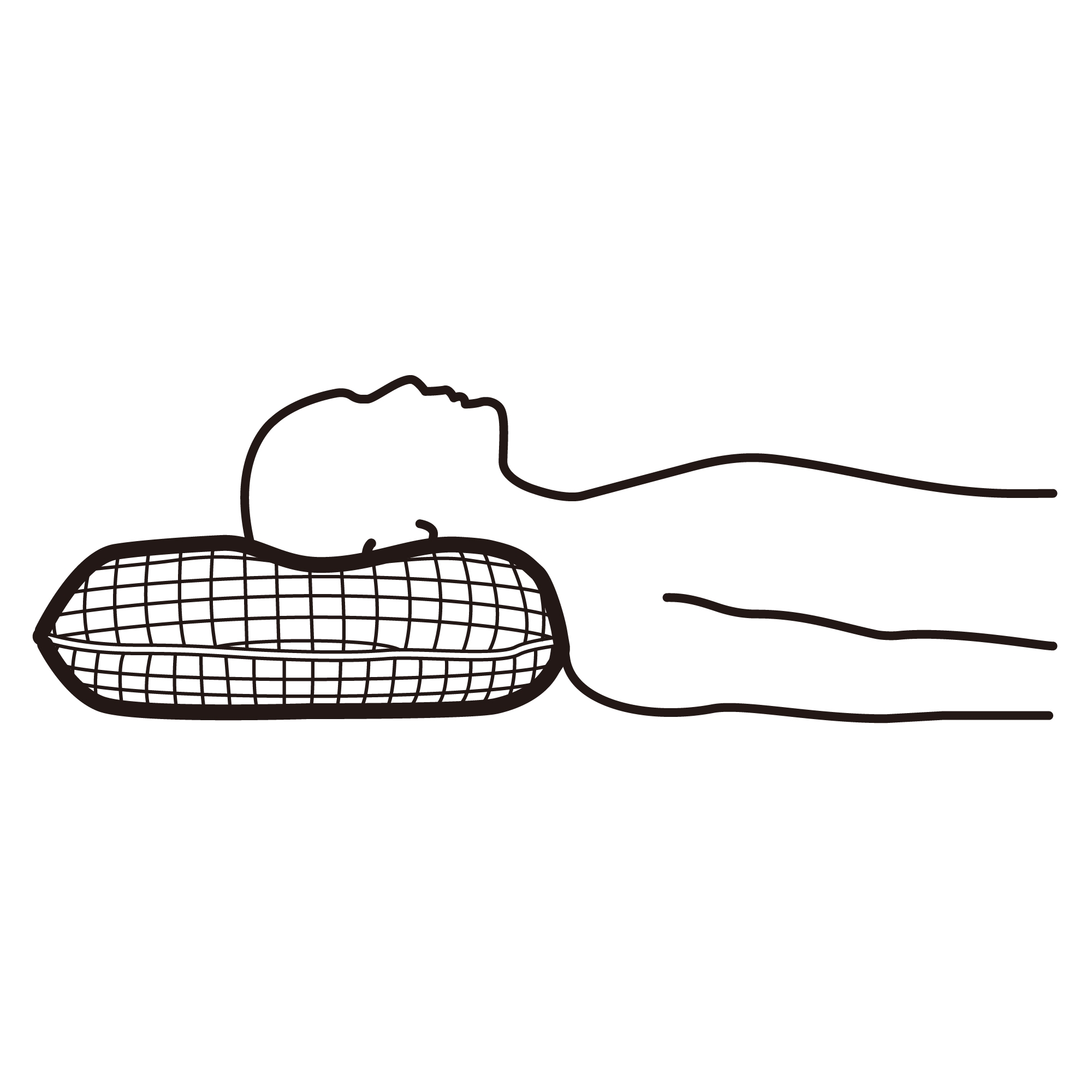 KLUBBSPORRE ergonomic pillow, side/back sleeper