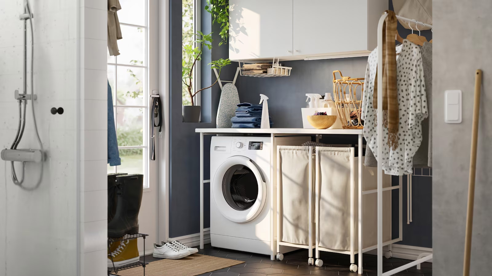 洗衣間結合落塵區