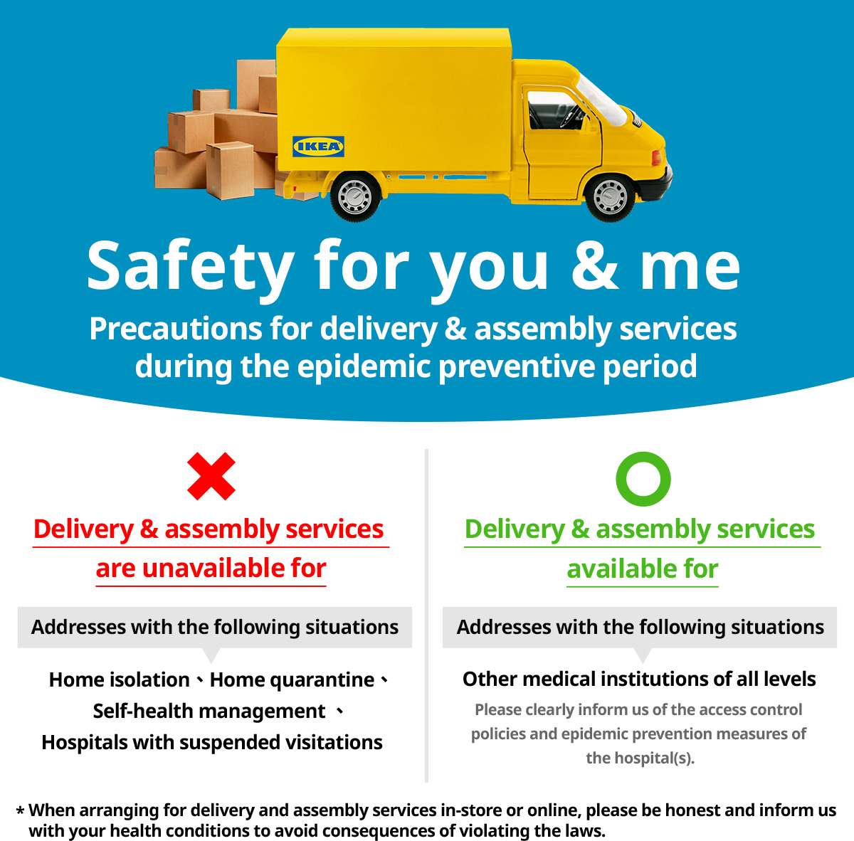 Deliver service fee and options ｜IKEA