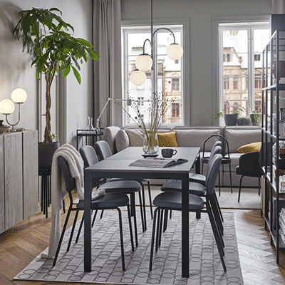 Ikea glass extendable table discount
