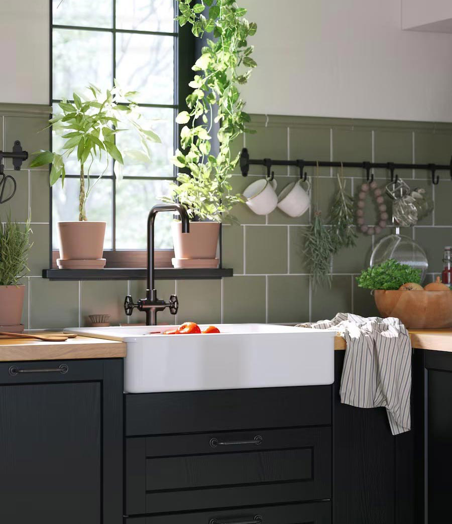 GLITTRAN Kitchen faucet, brass color - IKEA