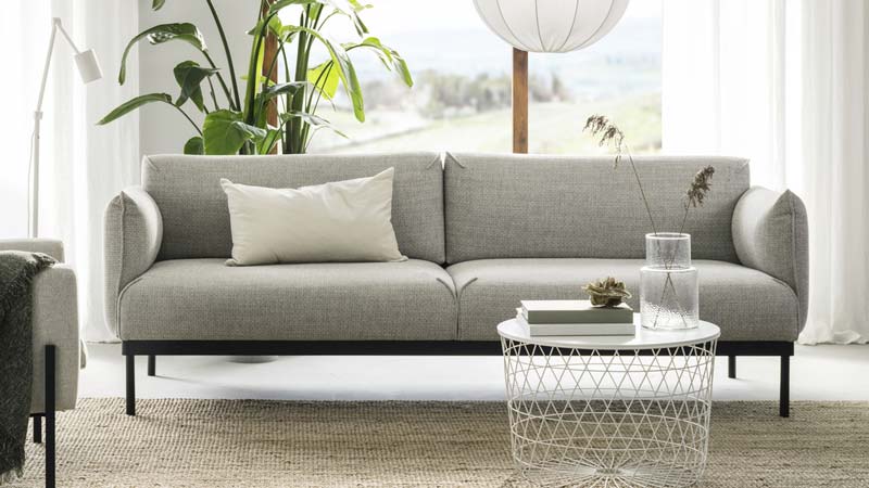 3-seat sofa ÄPPLARYD, Light grey