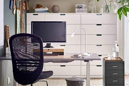 A home workspace set up to meet your needs