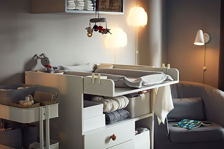 A cosy nursing corner ready for we-time