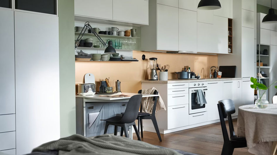 Home 9 | One wall to store it all: storage in an open plan kitchen
