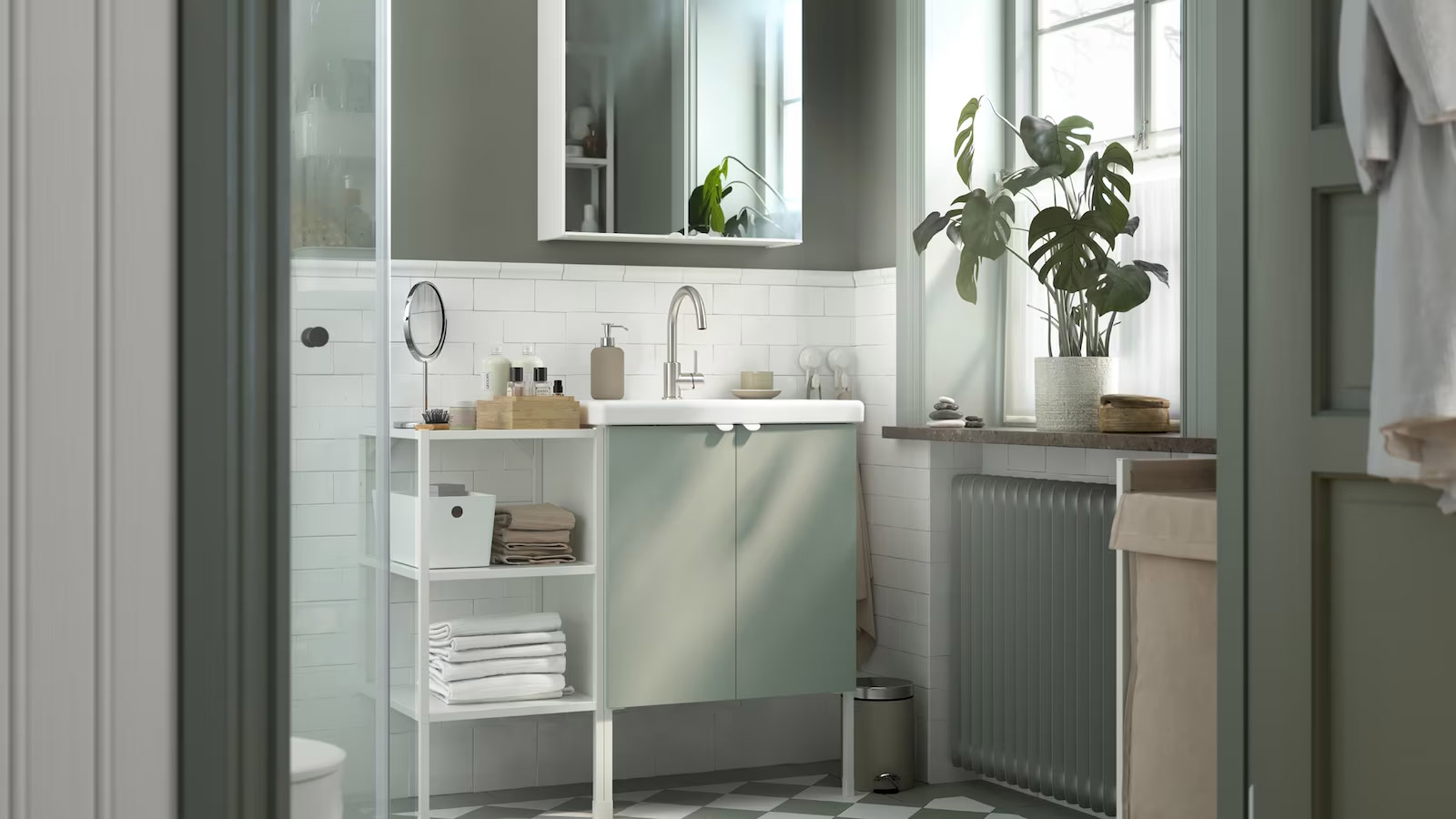 A classical bathroom with a new, fresh look and feel