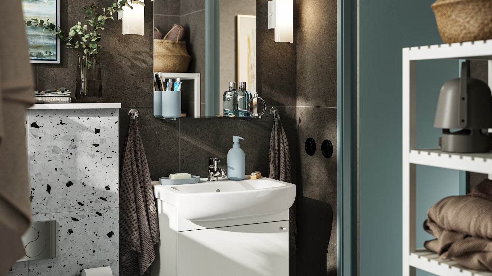 A cosy and small spa bathroom