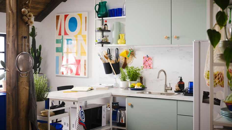 The compact modern kitchen for small spaces and active people