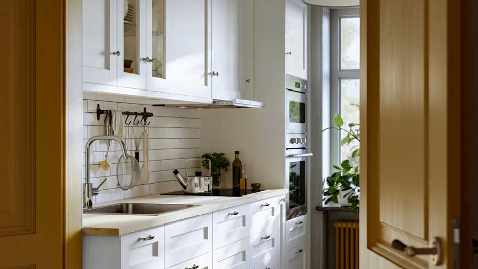 How do I make a small kitchen look bigger?