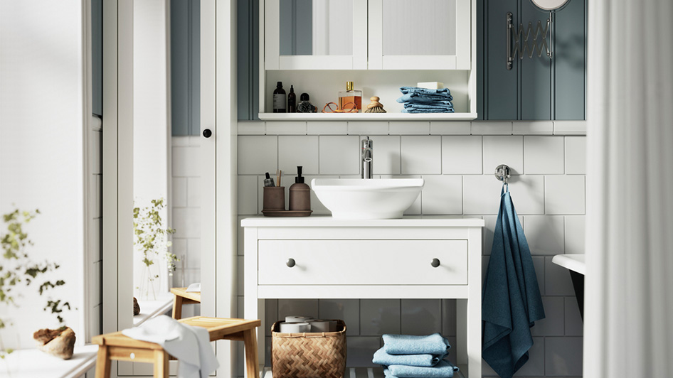 An elegant bathroom with a laidback luxury feel