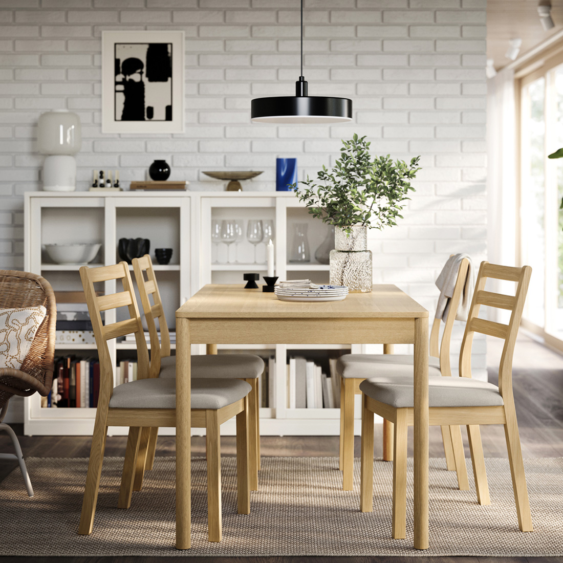 餐桌附4張餐椅, TONSTAD / TONSTAD 