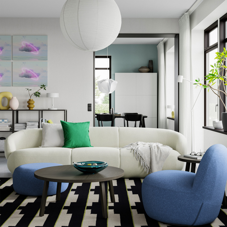 奶油風落地沙發, LILLESÄTER